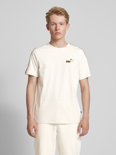 PUMA PERFORMANCE T-Shirt mit Label-Print Offwhite 4