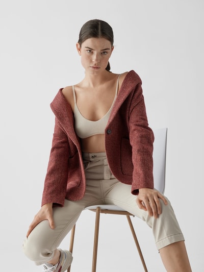 Ba&sh Blazer mit Fischgrat-Dessin Bordeaux Rot 6