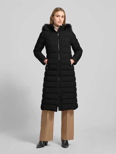 Lauren Ralph Lauren Płaszcz pikowany z kieszeniami zapinanymi na zamek błyskawiczny Czarny 4