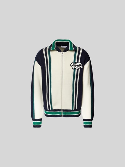 MAISON KITSUNE Jeansjacke mit Knopfleiste Multi Stylebop 1