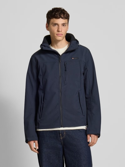 Superdry Kurtka softshell z kieszeniami zapinanymi na zamek błyskawiczny Ciemnoniebieski 4
