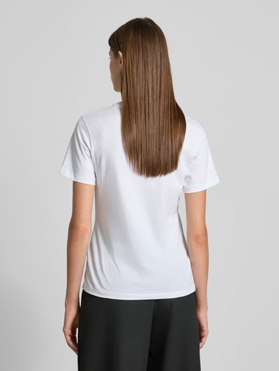 JOOP! T-Shirt mit Strasssteinbesatz und Rundhalsausschnitt Weiss 5