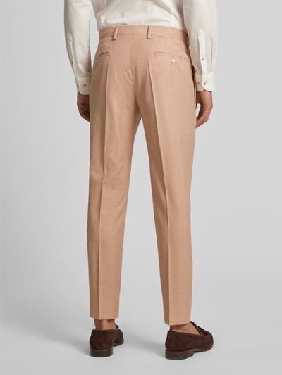 Strellson Slim Fit Anzughose mit Bügelfalten Modell 'Kynd' Rostrot 5