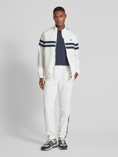 Lacoste Regular fit trainingspak met contraststrepen  Offwhite - 1