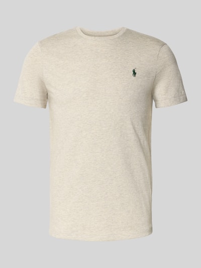 Polo Ralph Lauren Custom Slim Fit T-Shirt mit Label-Stitching Hellgrau 2