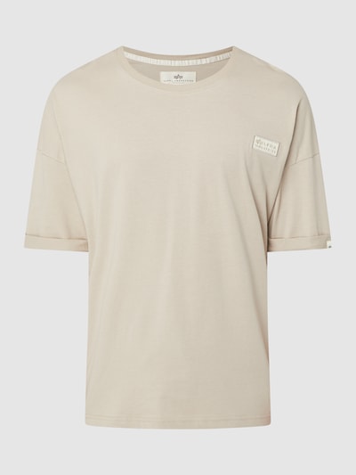 Alpha Industries Oversized T-shirt van biologisch katoen  Beige - 2