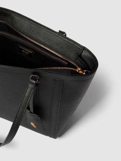 Lauren Ralph Lauren Tote Bag aus Leder mit Label-Applikation Modell 'CLARE' Black 5