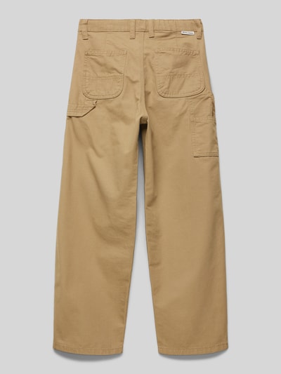 Jack & Jones Spodnie materiałowe z 5 kieszeniami model ‘ALEX’ Camel 3