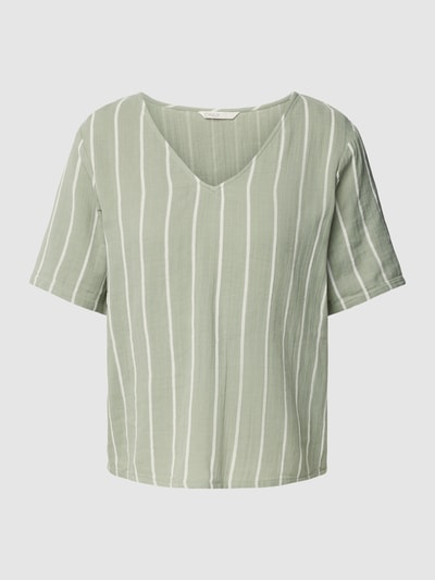 ONLY Blusenshirt mit Streifenmuster Modell 'NORA' Schilf 2