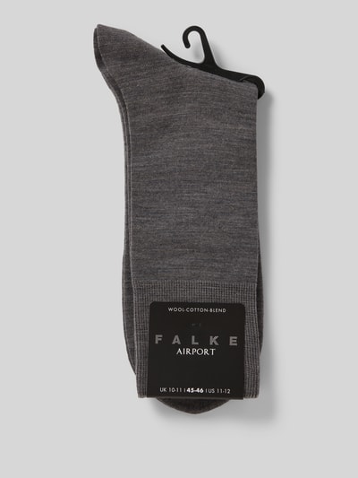 FALKE Socken mit geripptem Abschluss Anthrazit 3