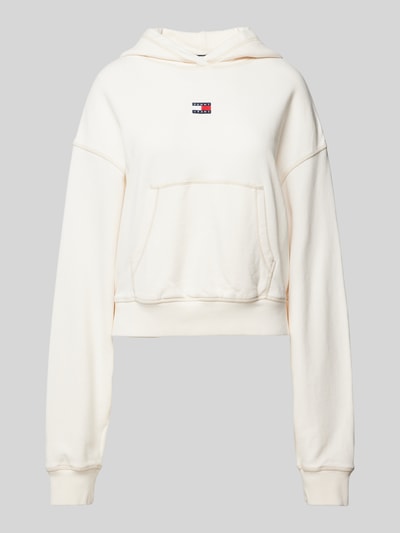 Tommy Jeans Boxy fit hoodie met kangoeroezak Offwhite - 2