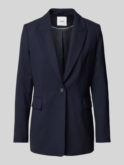 s.Oliver BLACK LABEL Blazer aus Viskosemischung Marine 2