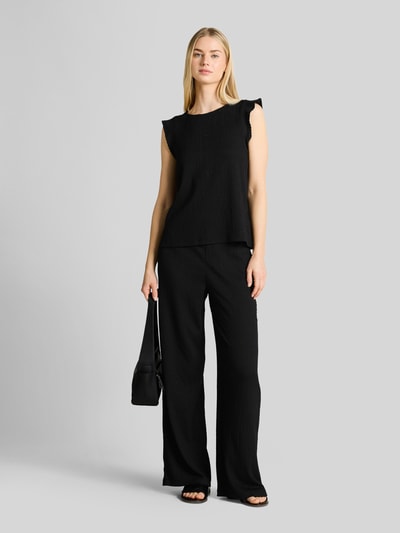 Tom Tailor Denim Weite Hose mit elastischem Bund Black 1