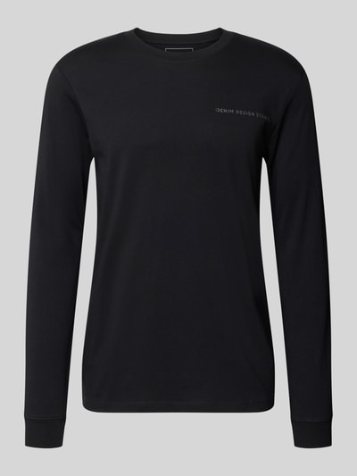 Tom Tailor Denim Regular fit t-shirt van puur katoen model 'solid' Zwart - 1
