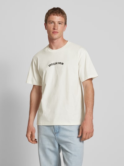 Dickies T-shirt met labelprint Offwhite - 4