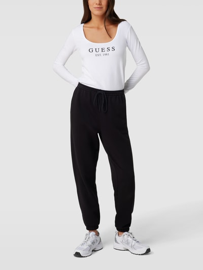 Guess Longsleeve mit Label-Print Modell 'CARRIE' Weiss 1