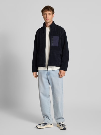 Marc O'Polo Denim Kurtka o kroju regular fit z futerkiem Granatowy 1