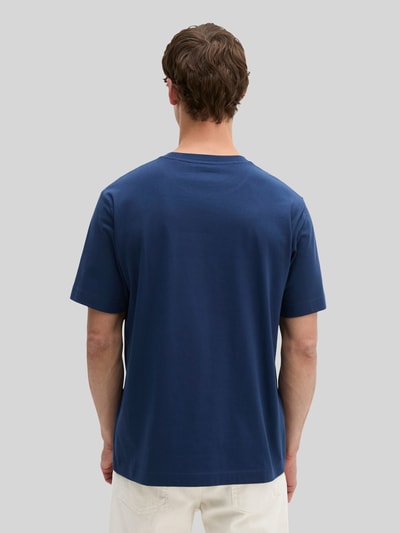 Marc O'Polo Regular Fit T-Shirt aus reiner Baumwolle mit Logo-Print Dunkelblau 5