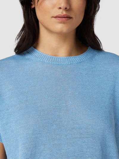 Weekend Max Mara Pullover mit kurzen Ärmeln Modell 'Otranto' Hellblau 3