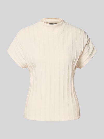 Someday Regular fit T-shirt van viscosemix, model 'Timea' Zand - 2