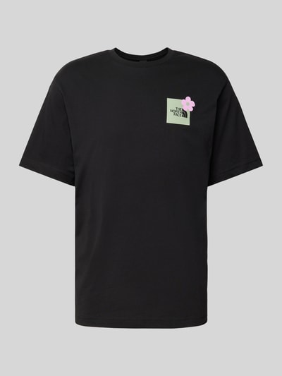 The North Face T-Shirt mit Label-Print Black 2