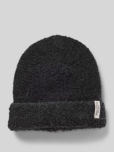 Marc O'Polo Mütze aus Woll-Alpaka-Mix Dunkelgrau Melange 1