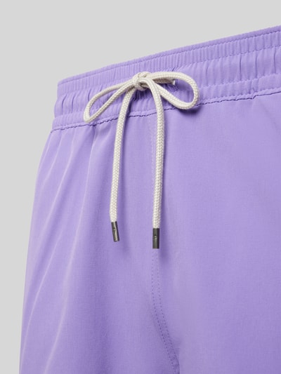 Polo Ralph Lauren Badehose mit Logo-Stitching Modell 'TRAVELER' Violett 2