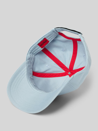 HUGO Basecap mit Label-Patch Modell 'Men-X' Hellblau 2