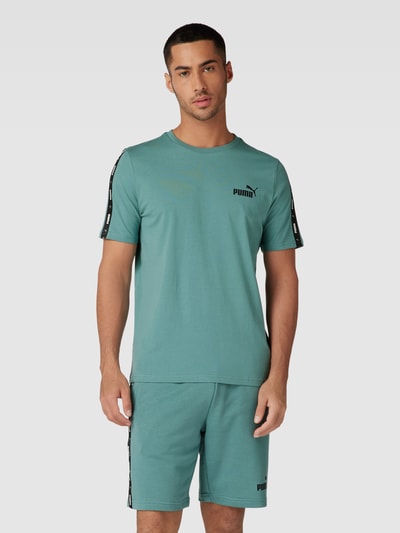 PUMA PERFORMANCE T-Shirt mit Galonstreifen Petrol 4