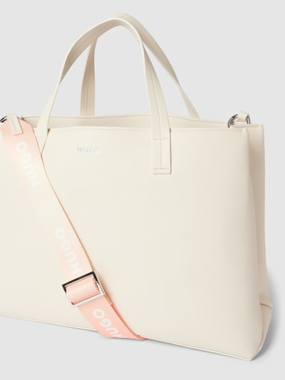 HUGO Handtasche mit Label-Details Offwhite 3