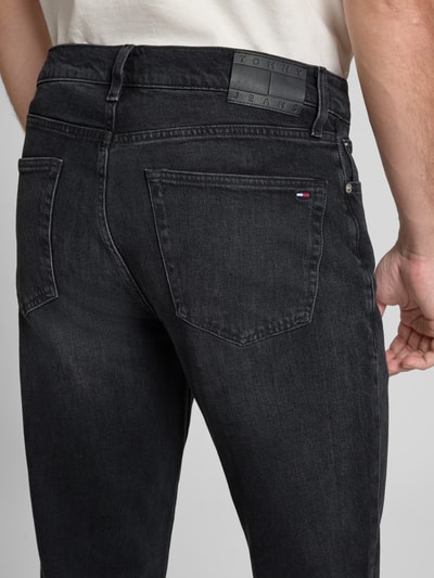 Tommy Jeans Straight Fit Jeans Baumwoll-Mix Black 3