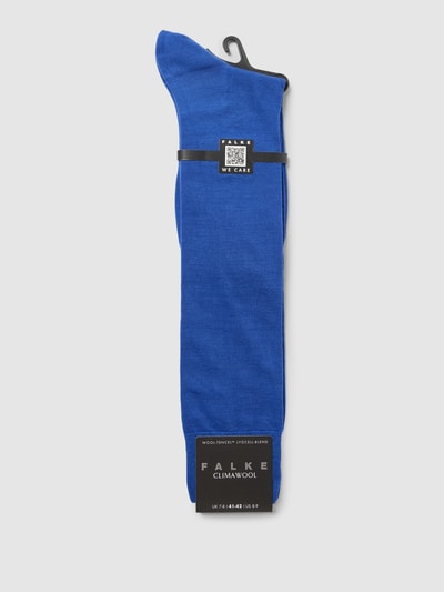 Falke Kniekousen met scheerwol, model 'ClimaWool' Blauw - 3