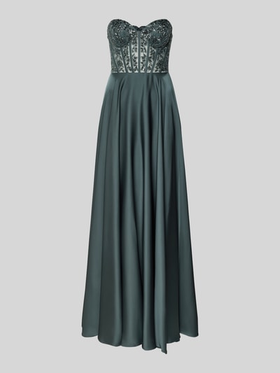 Laona Abendkleid mit Herz-Ausschnitt Graphit 2