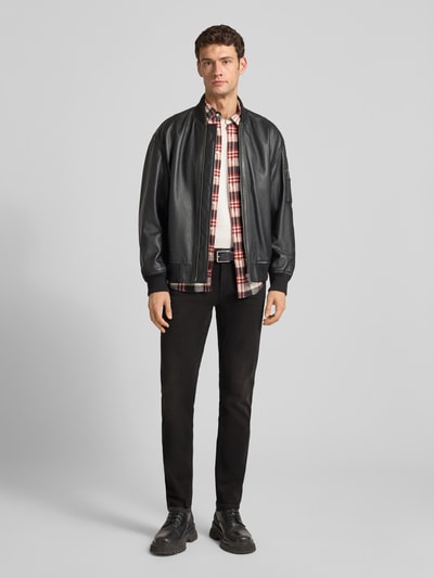 PME Legend Regular Fit Jeans mit Label-Detail Modell "Nightflight" Black 1