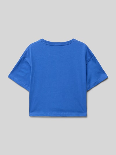 Garcia Cropped T-Shirt mit Rundhalsausschnitt Royal 3