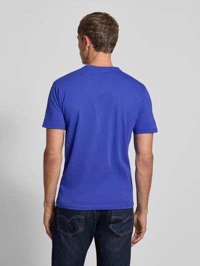 Napapijri T-Shirt mit Label-Stitching und Rundhalsausschnitt Royal 5