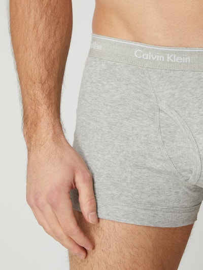Calvin Klein Underwear Classic Fit Trunks aus Baumwolle im 3er-Pack Mittelgrau Melange 7