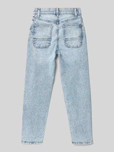 Productfoto, Straight Fit Jeans aus Baumwoll-Mix van s.Oliver RED LABEL in lichtblau denim, rechte pijp, 5-pocket-design, nikkel details, verstelbare taille, katoenmix, kinderen