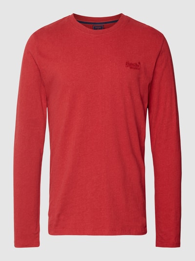 Superdry Longsleeve mit Logo-Stitching Rot 2