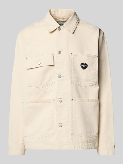 Carhartt Work In Progress Jeansjacke mit aufgesetzten Taschen Modell 'DREWE CHORE' Offwhite 2