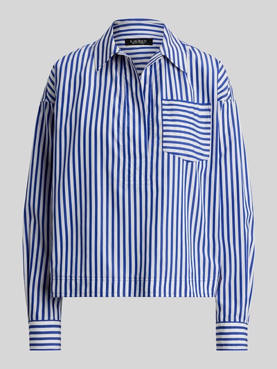 Lauren Ralph Lauren Regular Fit overhemdblouse van puur katoen Blauw - 2