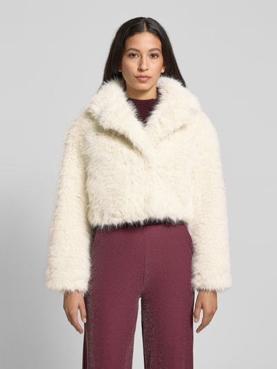 GUIDO MARIA KRETSCHMER WOMAN Cropped Jacke aus Kunstfell Modell 'Daria' Offwhite 4