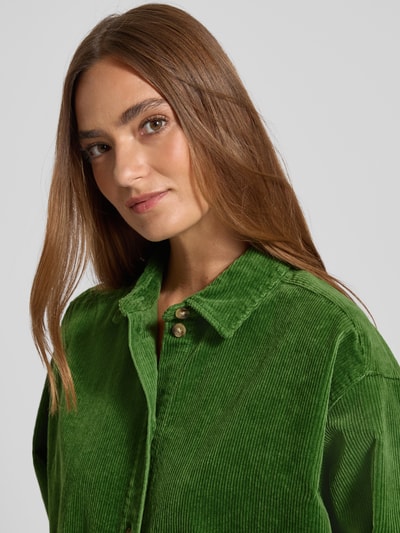 Jake*s Casual Knielange overhemdjurk van corduroy Grasgroen - 3