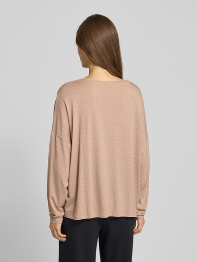 BOSS Relaxed fit pyjamabovendeel van lyocellmix Beige - 5