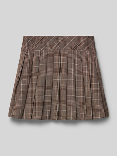 Guess Minirock mit Viskose-Anteil in Falten-Optik Beige 3