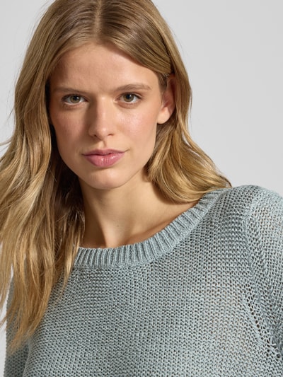Only Regular Fit Strickpullover aus Grobstrick Modell 'GEENA' Ocean 3