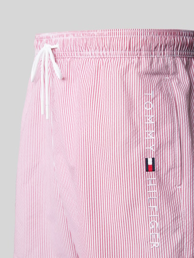 Tommy Hilfiger Badehose mit elastischem Bund Rot 2