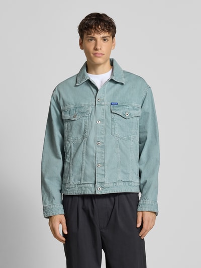 Hugo Blue Regular Fit Jeansjacke mit Brusttaschen Modell 'Dex' Jeansblau 4