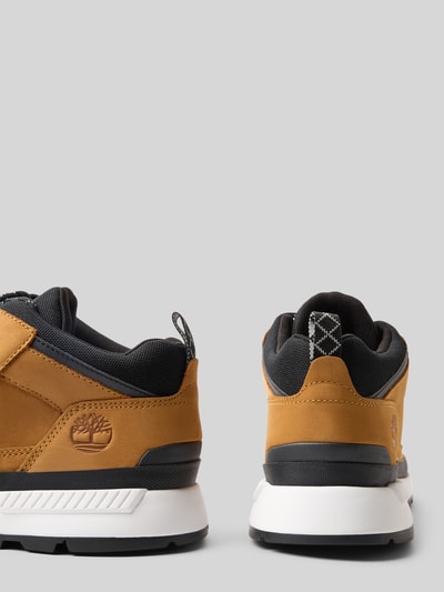 Timberland Boots van leermix met labeldetails Camel - 2