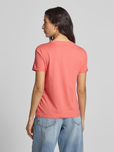 Tom Tailor Regular fit T-shirt van puur katoen Abrikoos - 5